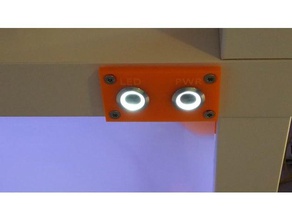19mm switch mount panel-Gehäuse 3d-Drucker Teile 3d print model - Mito3D