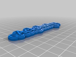 ss ackshaiya Schlüsselanhänger kundengebundene 3d print model - Mito3D