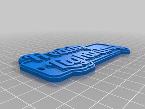 freddy Yıldırım Anahtarlık özelleştirilmiş 3d print model - Mito3D