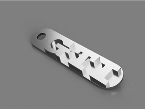 gti key chain keychains great amazing cool fantastic keychain keys volkswagen golf 3d print model - Mito3D