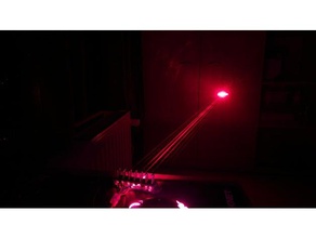 in parallelo raggio laser, il sistema di montaggio fisica & astronomia regolabile regolazione diottrie diottrica laser montare obiettivo l'ottica rifrazione vassoio 3d print model - Mito3D