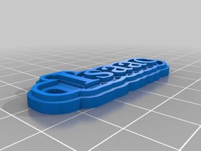 isaac Schlüsselanhänger kundengebundene 3d print model - Mito3D
