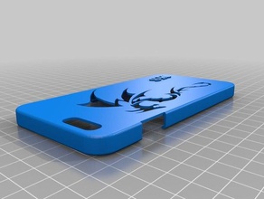 dragão cortar o caso do iphone 6 3d print model - Mito3D