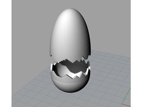 guscio d'uovo food & drink 3d print model - Mito3D
