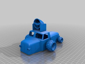 batsignal araba 3d baskı 3d print model - Mito3D