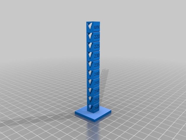 temp de calibración la torre esun abs negro La impresión en 3d las pruebas personalizado 3D print model - Mito3D