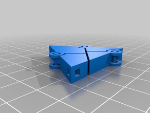 meine kundengebundenes Scharnier-Dreieck-Quadrat-transformation Mathe-Kunst kundengebundene 3d print model - Mito3D