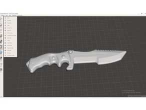 süper şişman csgo avcı bıçağı sahne huntsman remix 3d print model - Mito3D