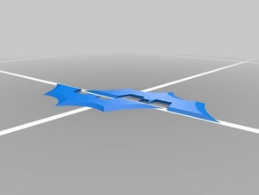 batman batarang adereços 3d print model - Mito3D