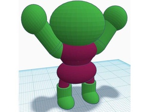 personnage de bande dessinée - buff gars jouets & accessoires jeux dessin animé figure jeu miniature 3d print model - Mito3D