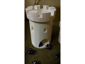 spiral staircase dice tower toy & game accessories 3d print model - Mito3D
