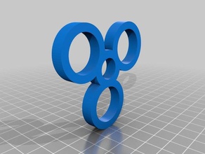 mão giratório tipo c yoyo rolamento 3d print model - Mito3D