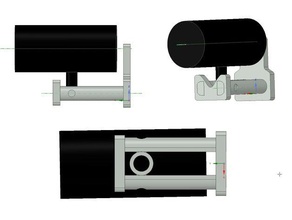 oculus camera mount 3d print model - Mito3D
