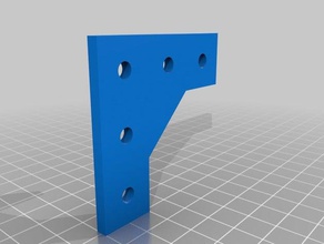 2020 extrusion corner plate 5 hole 3d printer parts 3d print model - Mito3D