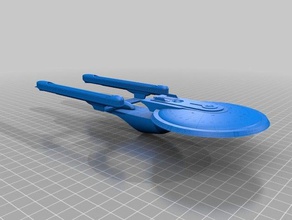 star trek excelsior prototype 1 2000 models 3d print model - Mito3D