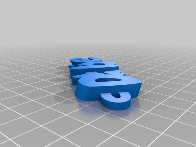 debbie de porte-clés personnalisé 3D print model - Mito3D