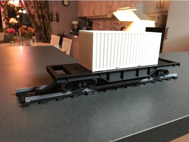 train freight car os-railway - fully 3d-printable railway system diy model trains openrailway 3D print model - Mito3D