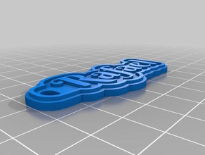 rafael 2mm de porte-clés personnalisé 3d print model - Mito3D