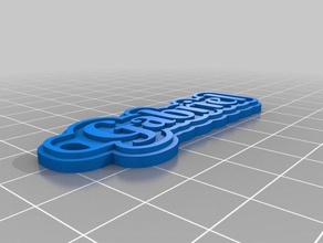 gabriel 2mm keychains customized 3d print model - Mito3D