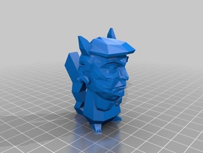 low-poly trumpachu criaturas donald trump low poly pikachu 3d print model - Mito3D