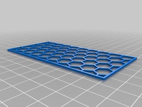 my customized hex grid pattern 3d print model - Mito3D