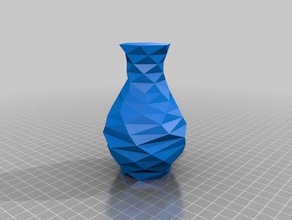 özel parametrik düşük rastgele poly sinüs vazom matematik sanatı özelleştirilmiş 3d print model - Mito3D