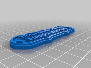 möglicherweise stechen Schlüsselanhänger kundengebundene 3d print model - Mito3D