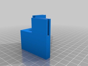 3mm plexiglas cube hotte stand coins pièces les fumées de gestion le 3d print model - Mito3D