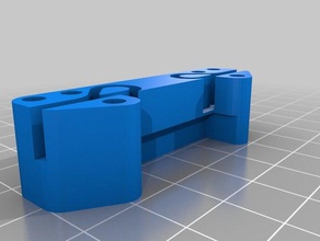 prusa i3 x axis belt holder remix anet a8 3d printer parts upgrade tensioner rework 3d print model - Mito3D