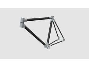 Impreso en 3d fixie partes la bicicleta de fibra carbono diy 3d print model - Mito3D