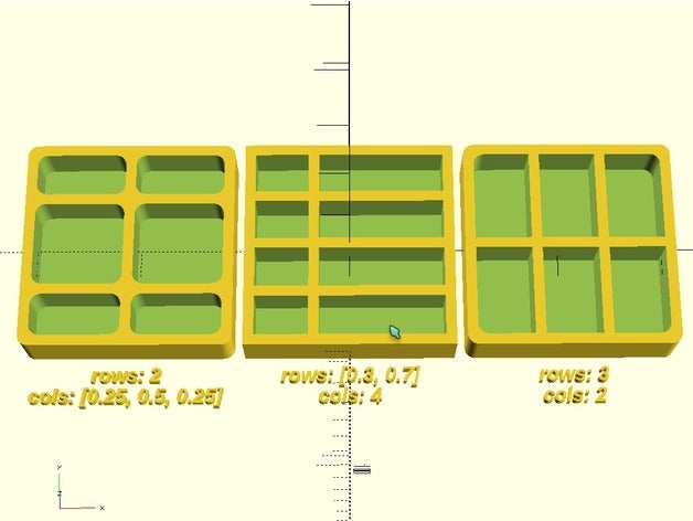customizable box tray tool holders & boxes altoids customized drawer openscad part parts small storage tools tupperware 3D print model - Mito3D
