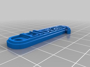 librarykeychain de porte-clés personnalisé 3d print model - Mito3D