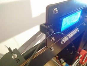filamento guia de 55 mm Impressora 3d acessórios o prusa i3 mk2 3d print model - Mito3D