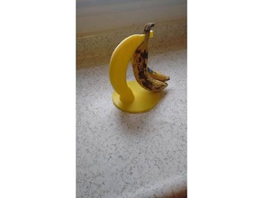 banana holder shape kitchen & dining fruit organizer 3d print model - Mito3D