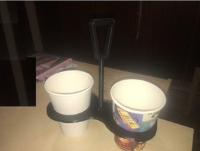 coffee holder scooter any hook 3d print model - Mito3D