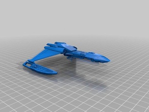 star trek klingon d5 1 2000 modèles d 5 3d print model - Mito3D