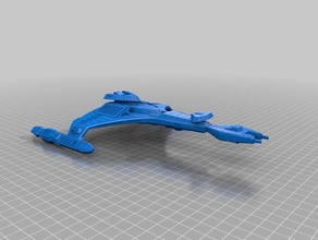 star trek klingon vor-cha 1 2000 modelos 3d print model - Mito3D