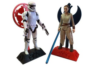 starwars action figure stand toys & games star wars 3d print model - Mito3D