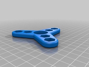 5 16 tuerca hexagonal fidget spinner juegos y juguetes personalizado 3d print model - Mito3D
