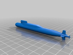 digite 92 submarino xia veículos 3d print model - Mito3D