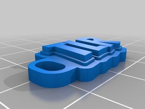 tlr de porte-clés personnalisé 3d print model - Mito3D