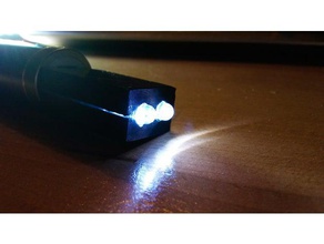 usb flashlight accessories 3d print model - Mito3D