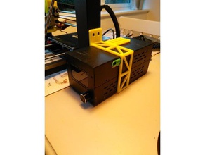 wanhao i3 control box bracket requires frame drilling 3d printer parts duplicator 3d print model - Mito3D