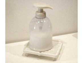 sapone liquido il supporto di bottiglia bagno titolare porta 3d print model - Mito3D