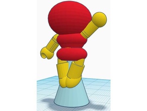 cartoon-Figur - fliegender Mann komplett 3d-drucken cartoon Abbildung gaming der Miniatur Superheld 3d print model - Mito3D