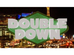 double down interativo logotipo sinais e logotipos casino duas vezes para baixo doubledown jogos slots vegas 3d print model - Mito3D