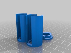 us dime double tube organization customized 3d print model - Mito3D