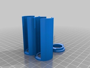 nous nickel double tube de l'organisation personnalisé 3d print model - Mito3D