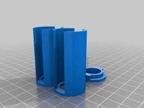 us penny double tube organization customized 3d print model - Mito3D