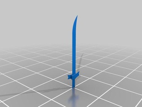 grass sword props adventure time 3d print model - Mito3D